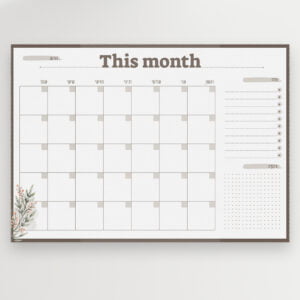 תכנון חודשי | דגם אביב