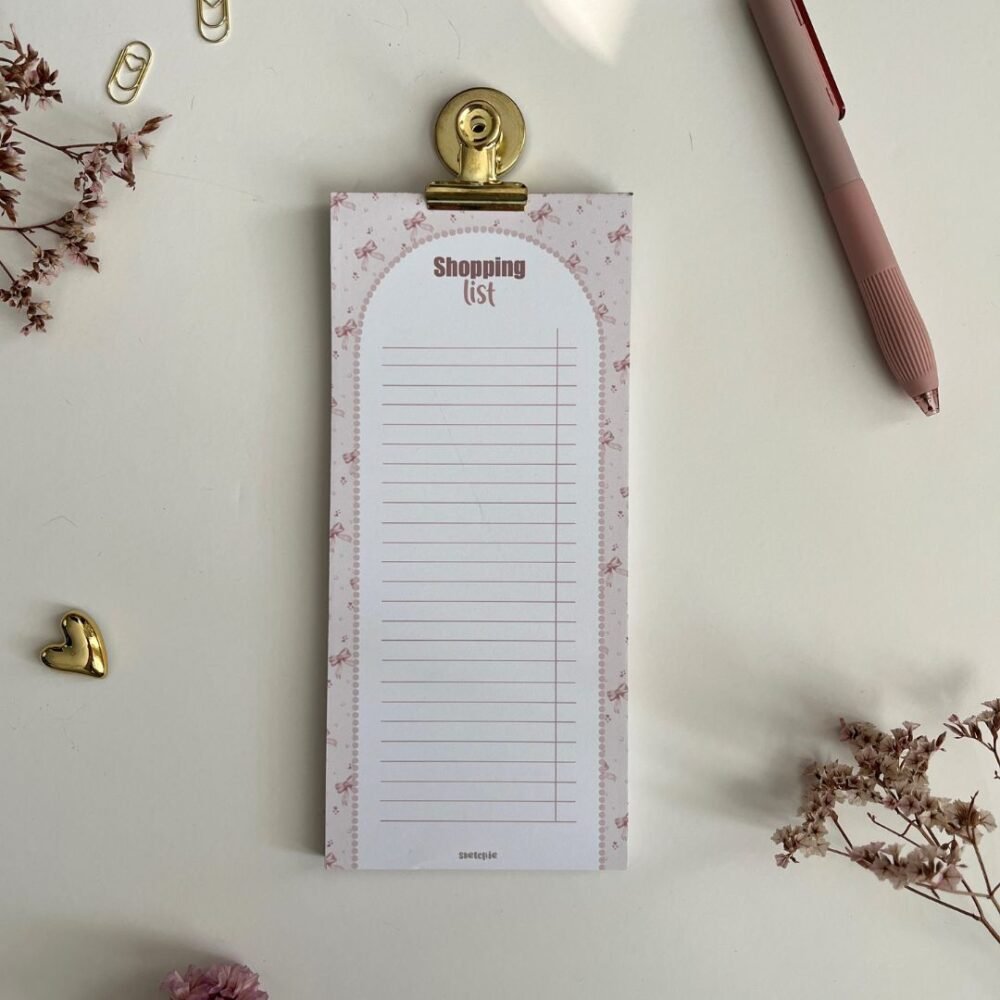 רשימת קניות פפיונים | Shopping list